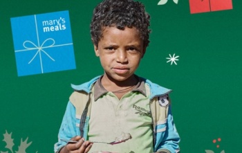 Božićni vizual s fotografijom djeteta