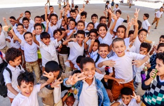 Children at school in Yemen