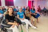 Članica odbora Renata Planinić i koordinatorice na susretu volontera