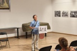 Saša Ćetković govori na otvorenju izložbe