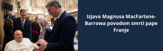 Magnus pozdravlja papu Franju u veljači u Vatikanu