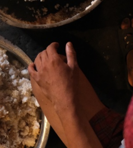 Food is prepared by Grandir Dignement in Madagascar