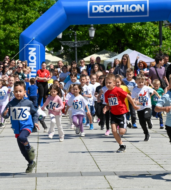 Start dječje utrke u Slavonskom Brodu