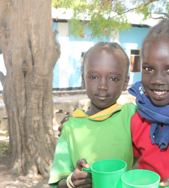 Children at school in South Sudan