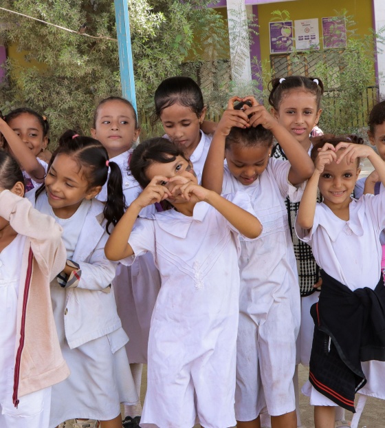 Children at school in Yemen