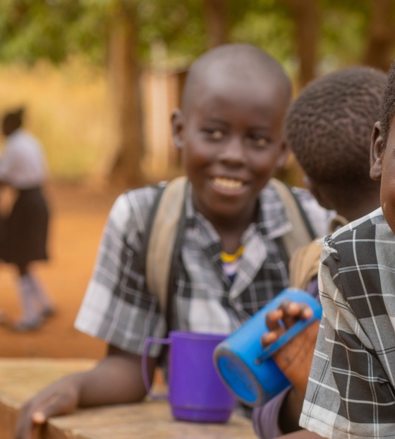 Children in school in Zambia