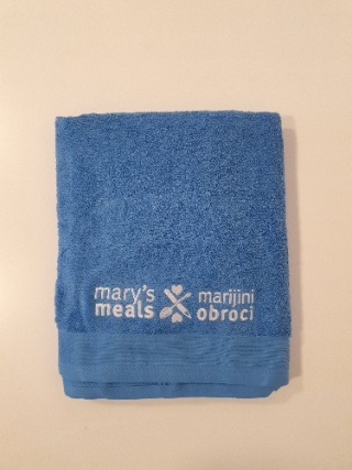 Plavi ručnik za plažu Marijni obroci