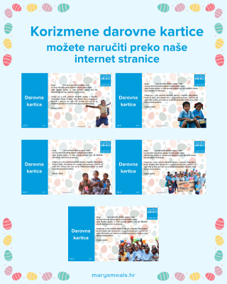 Fotografija primjera korizmenih darovnih kartica