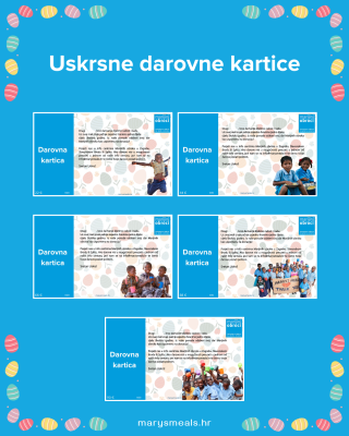 Vizuali uskrsnih darovnih kartica