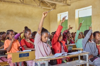 Children at school in Ethiopia