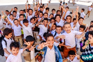 Children at school in Yemen