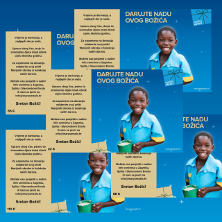 Vizual koji prikazuje božićne darovne kartice 