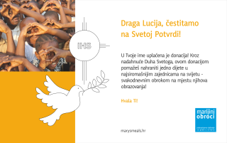 Čestitka za sakrament Svete potvrde