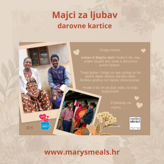Vizual darovnih kartica za Majčin dan