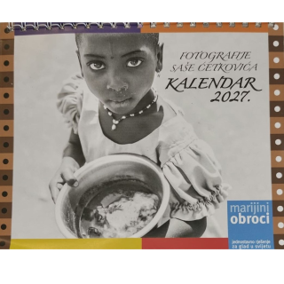 Vizual kalendara za 2027. godinu s fotografijama Saše Četkovića