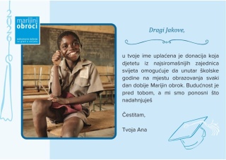 Vizual čestitke za diplomu